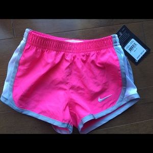 NEW girls 2t pink Nike dri-fit shorts